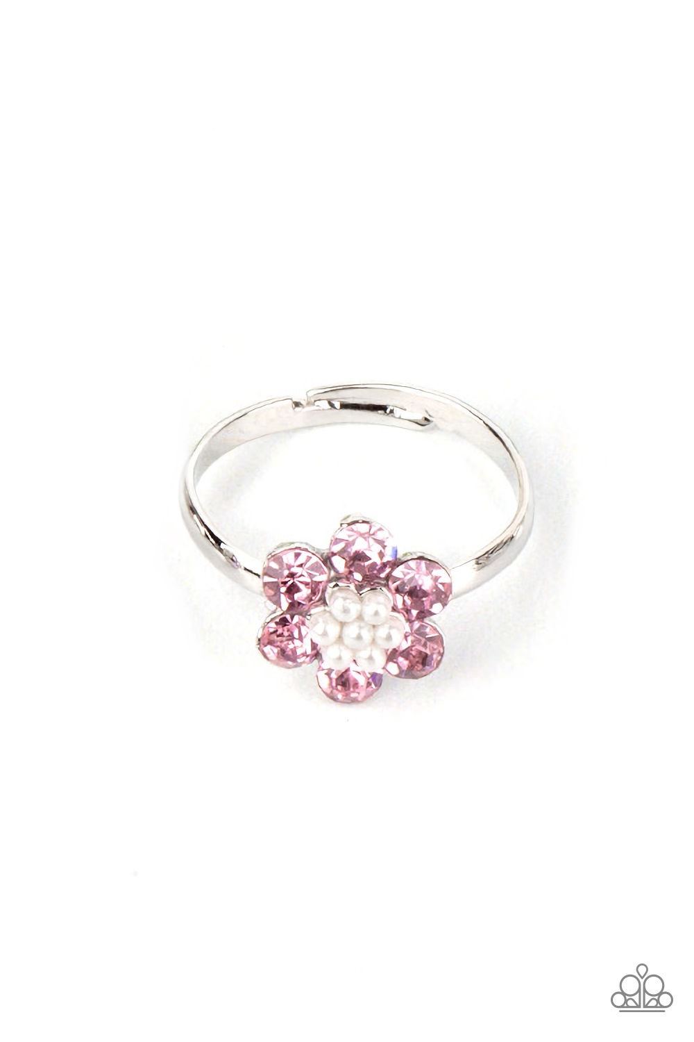 Ring - Starlet Shimmer Flower with Pearls - Pink