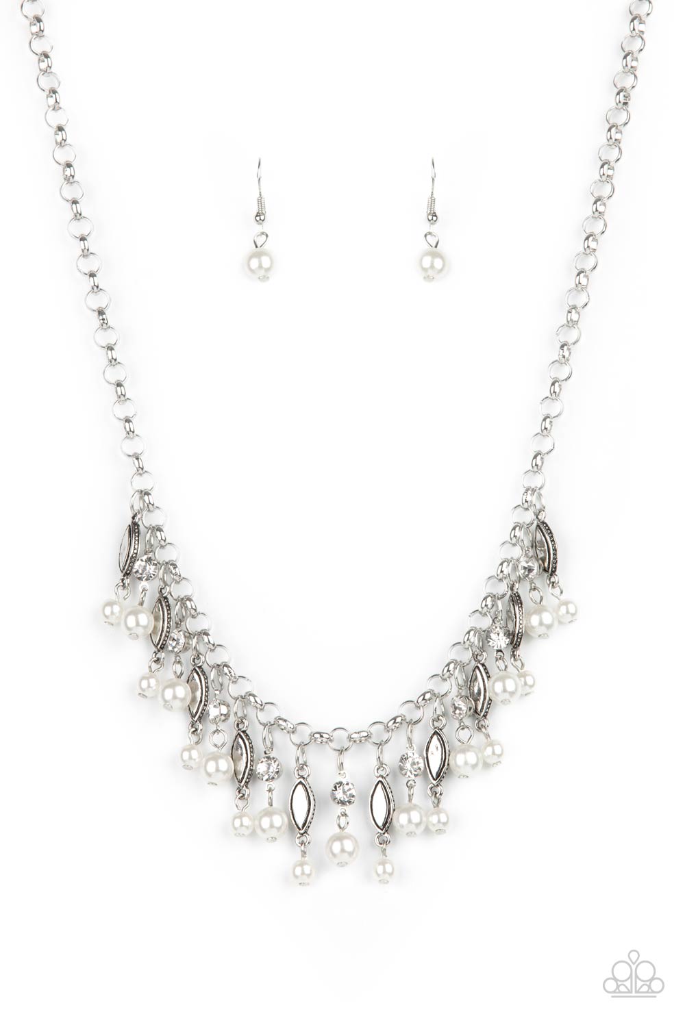 Necklace - Cosmopolitan Couture - White