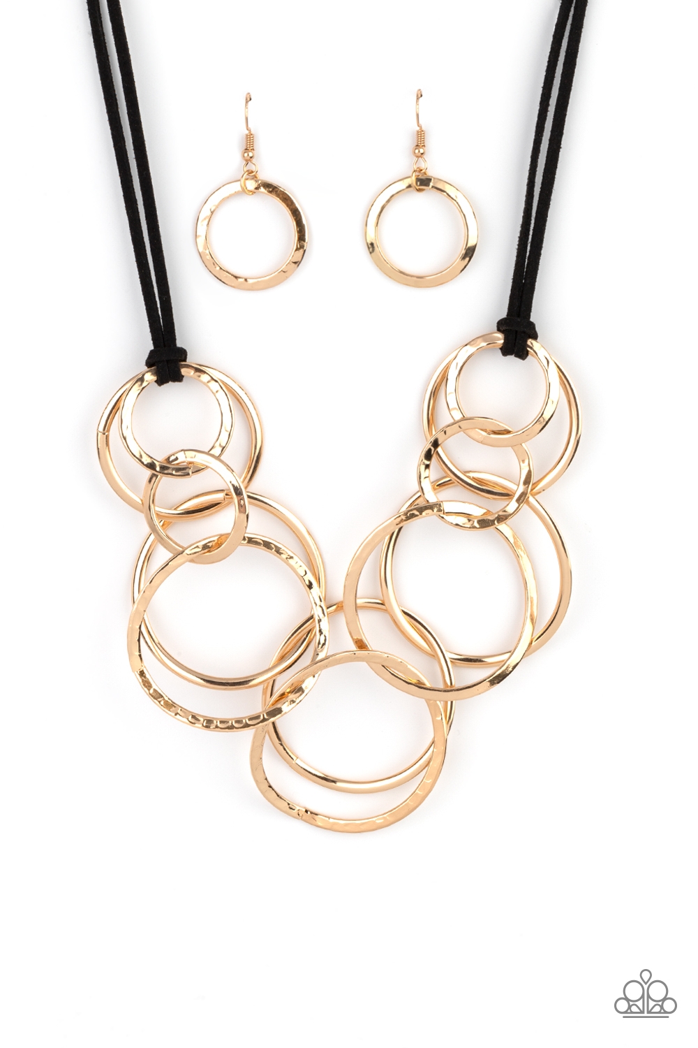 Necklace - Spiraling Out of COUTURE - Gold