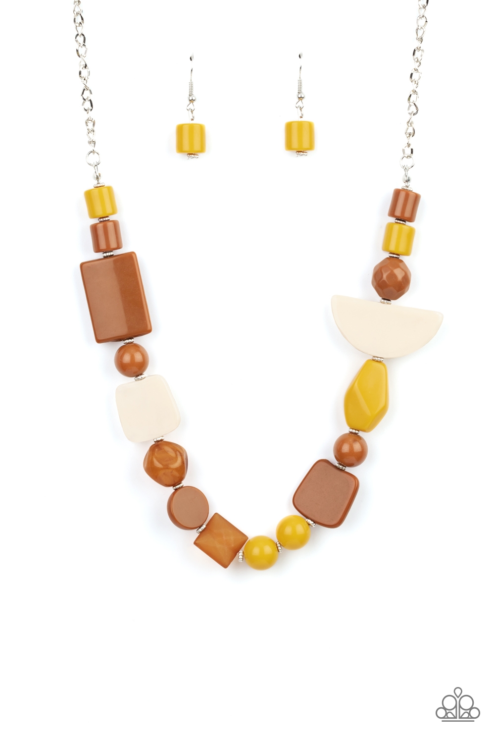 Necklace - Tranquil Trendsetter - Yellow
