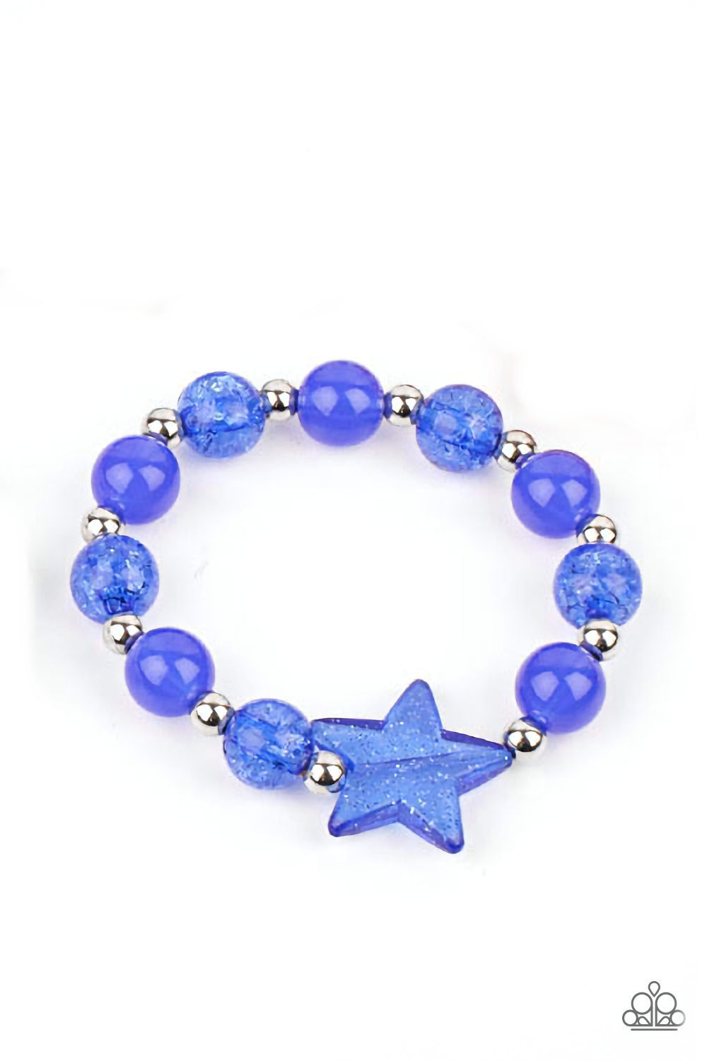 Bracelet - Starlet Shimmer Star Stretch - Blue