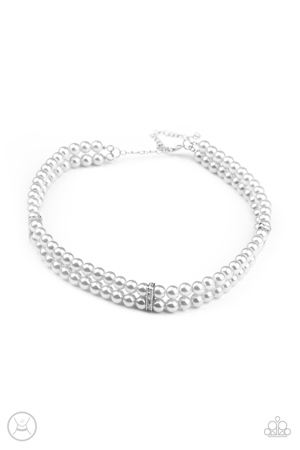 Necklace - Put On Your Party Dress - Silver