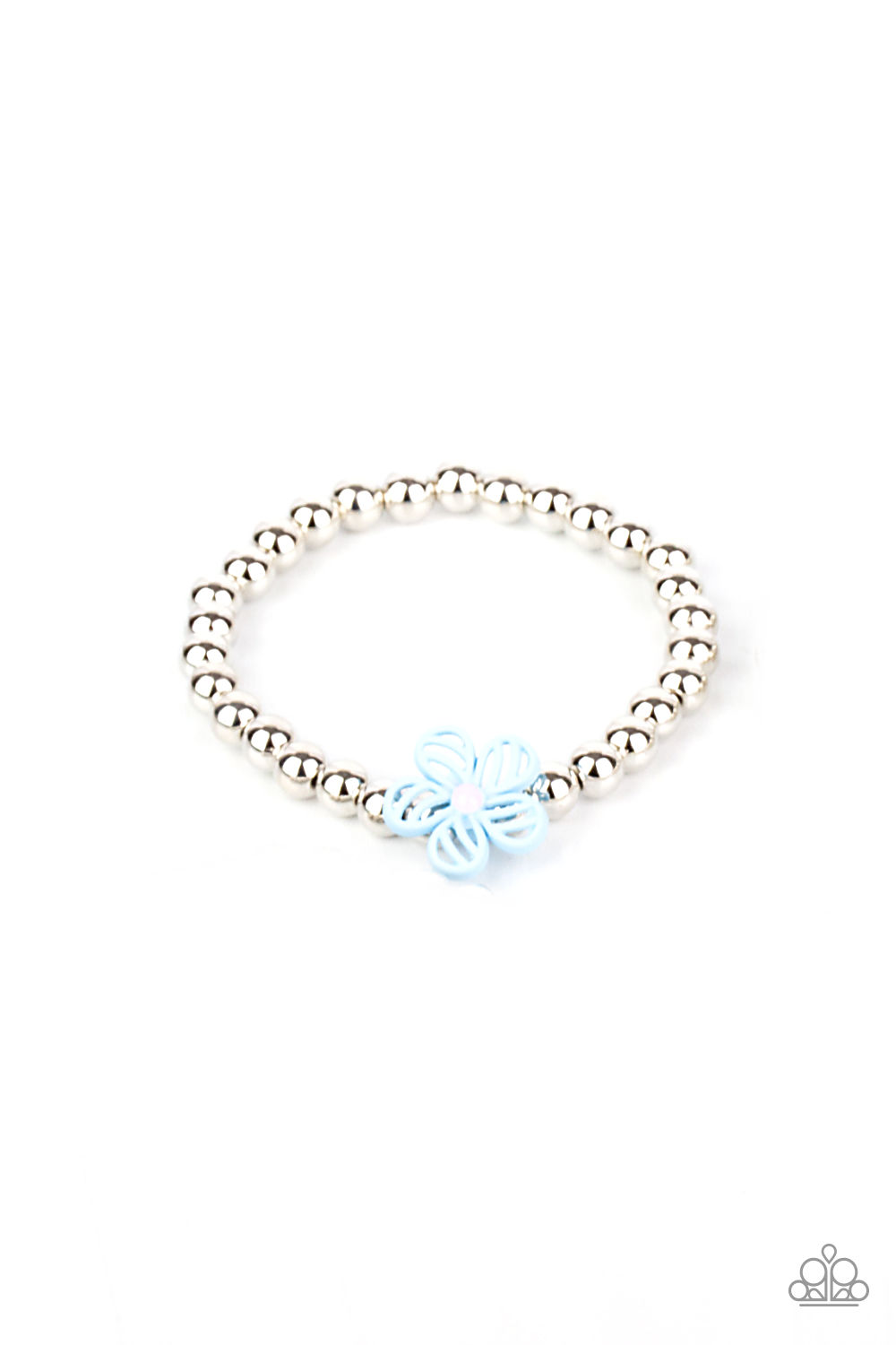 Bracelet - Starlet Shimmer Floral Charm - Blue