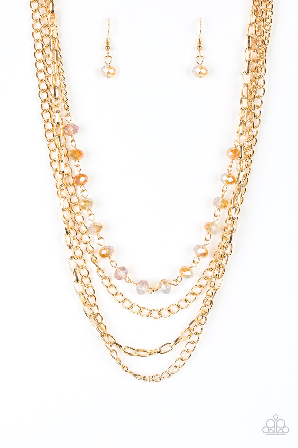 Necklace - Extravagant Elegance - Gold