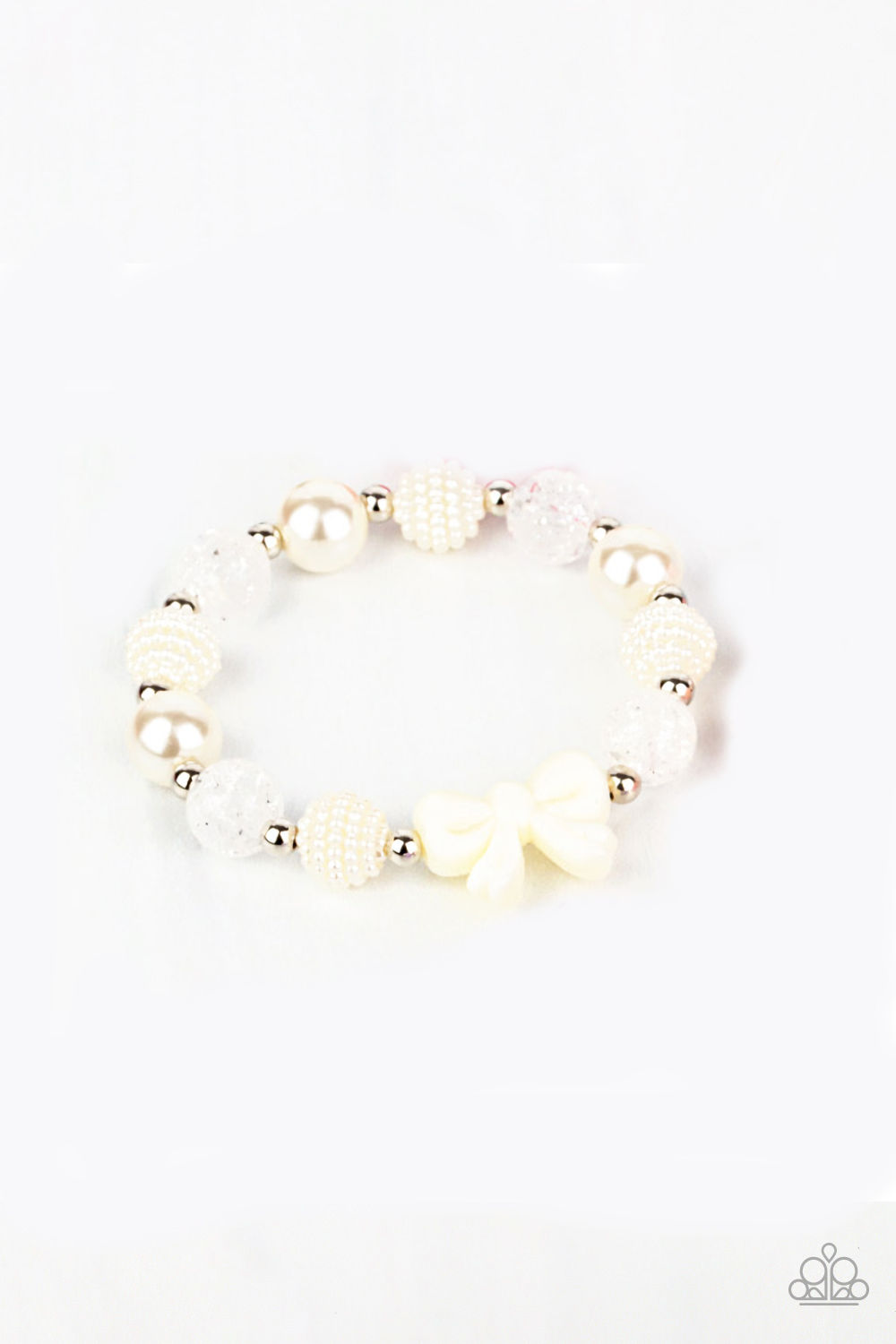 Bracelet - Starlet Shimmer Charm - White Bow