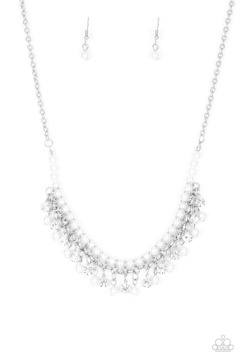 Necklace - A Touch of CLASSY - White