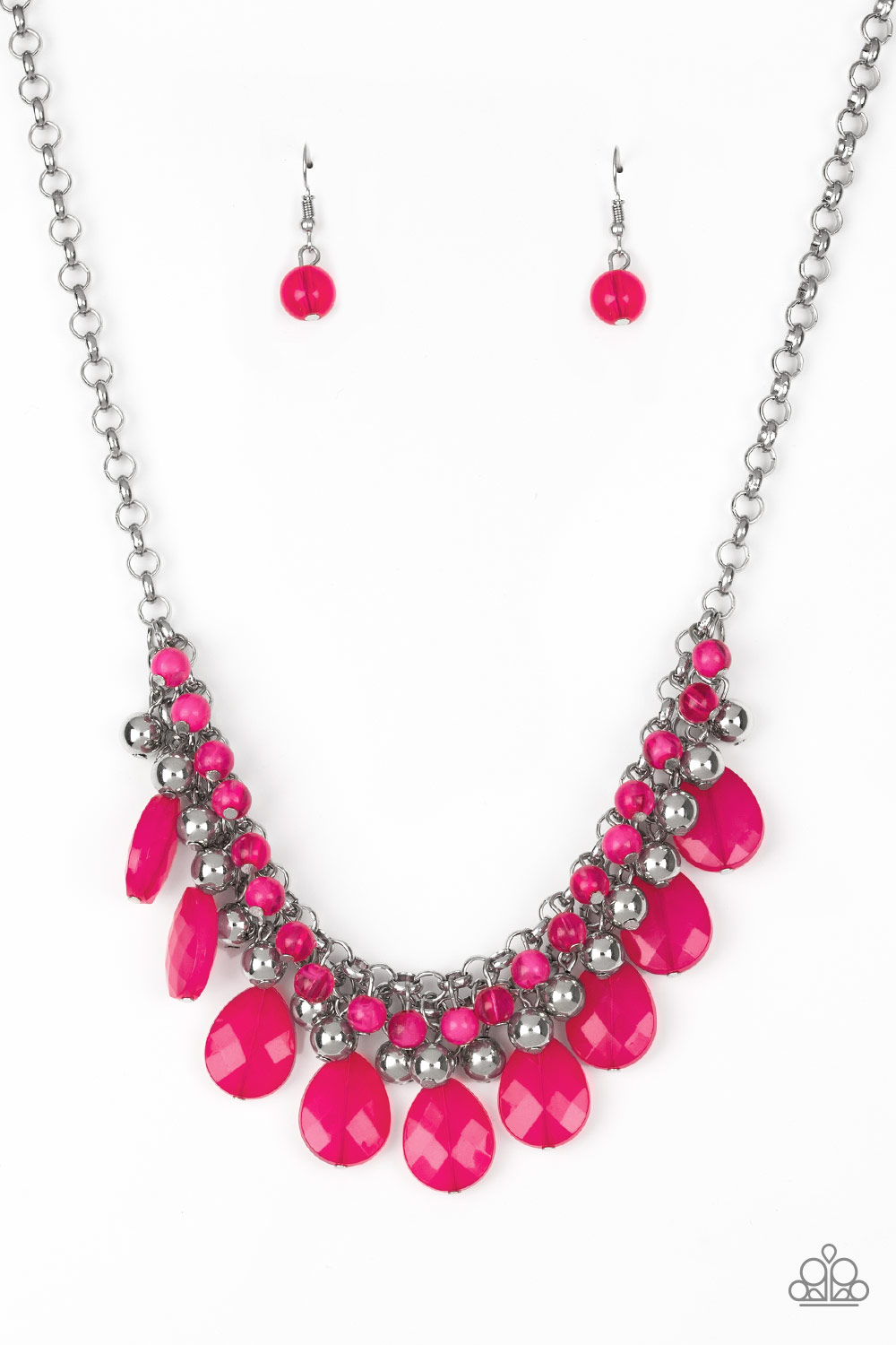 Necklace - Trending Tropicana - Pink