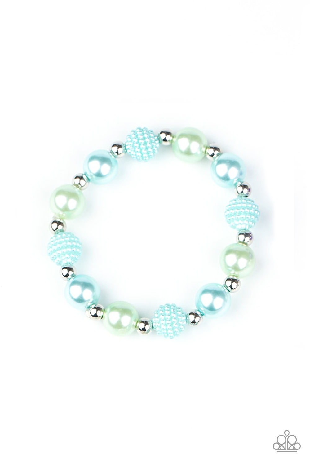 Bracelet - Starlet Shimmer Pearl Stretch - Green
