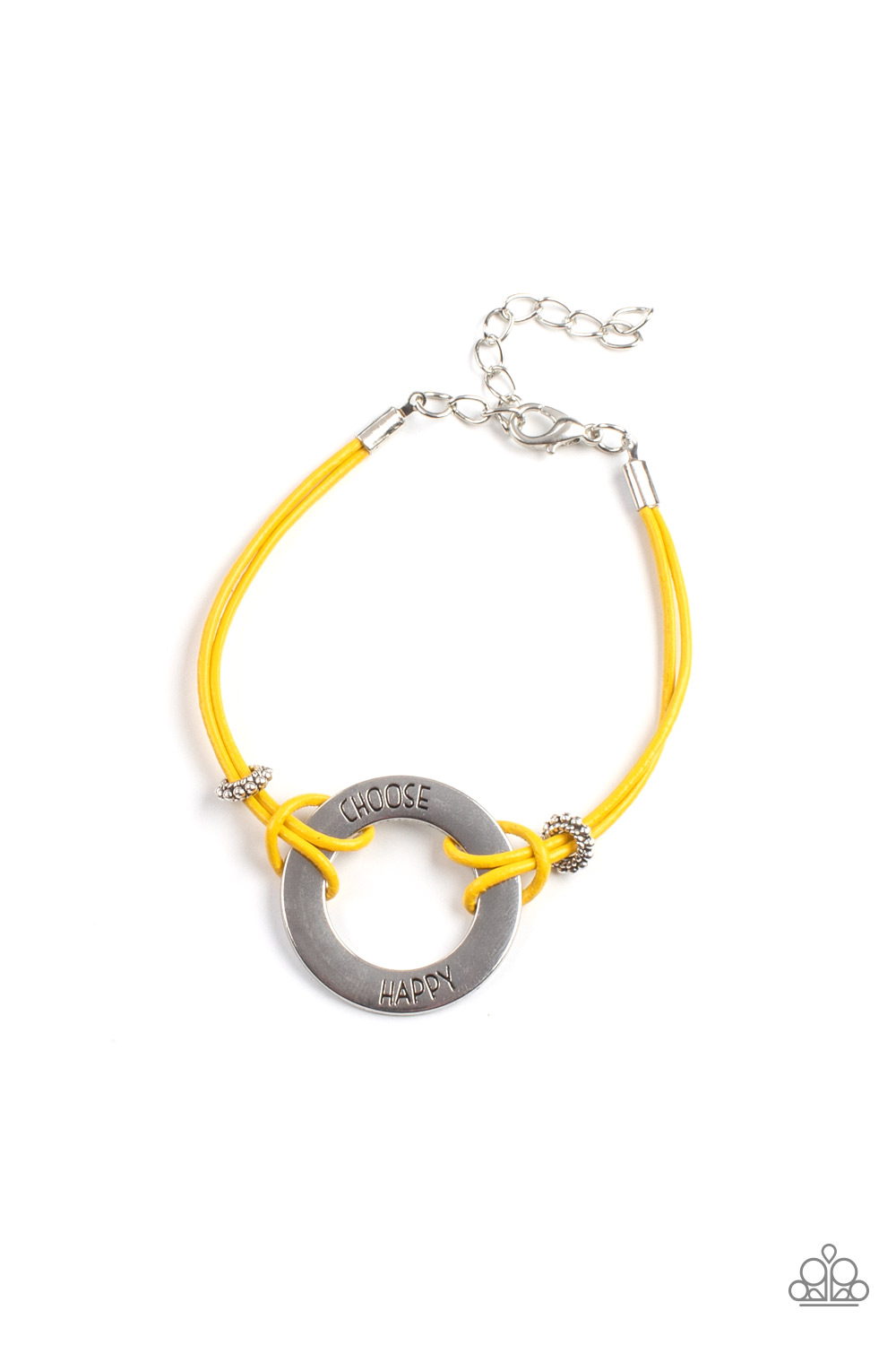 Bracelet - Choose Happy - Yellow