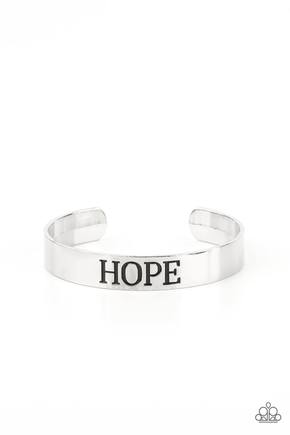 Bracelet - Hope Makes The World Go Round - Silver