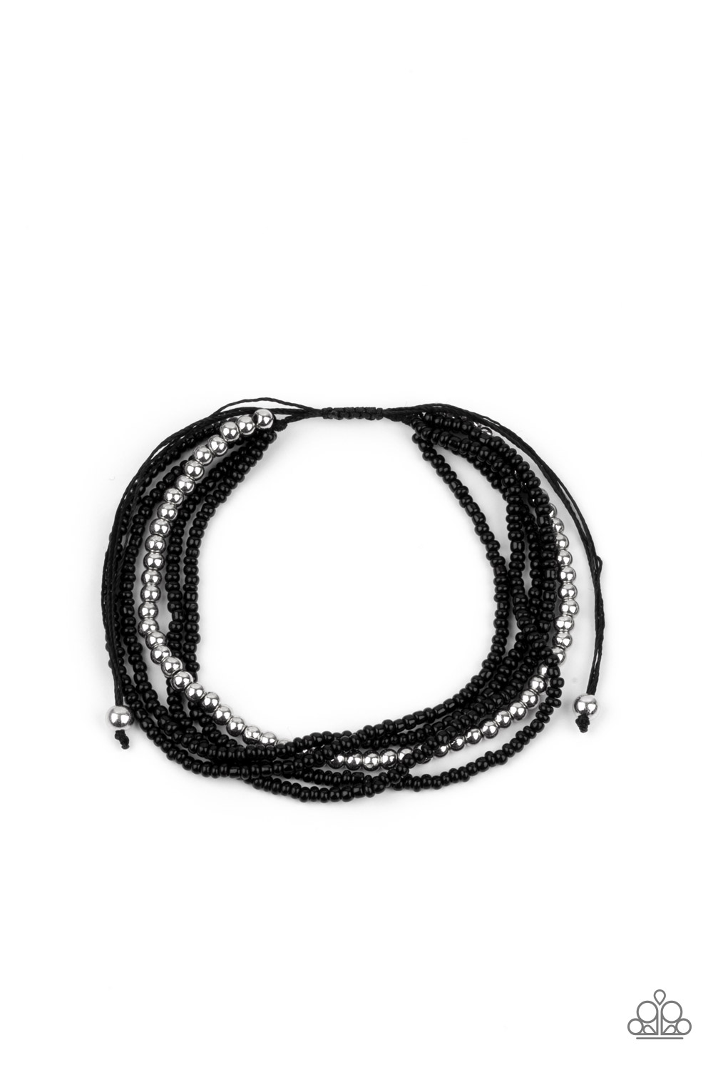 Bracelet - All Beaded Up - Black