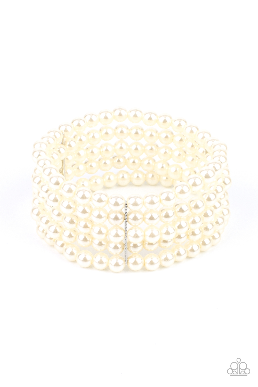 Bracelet - A Pearly Affair - White
