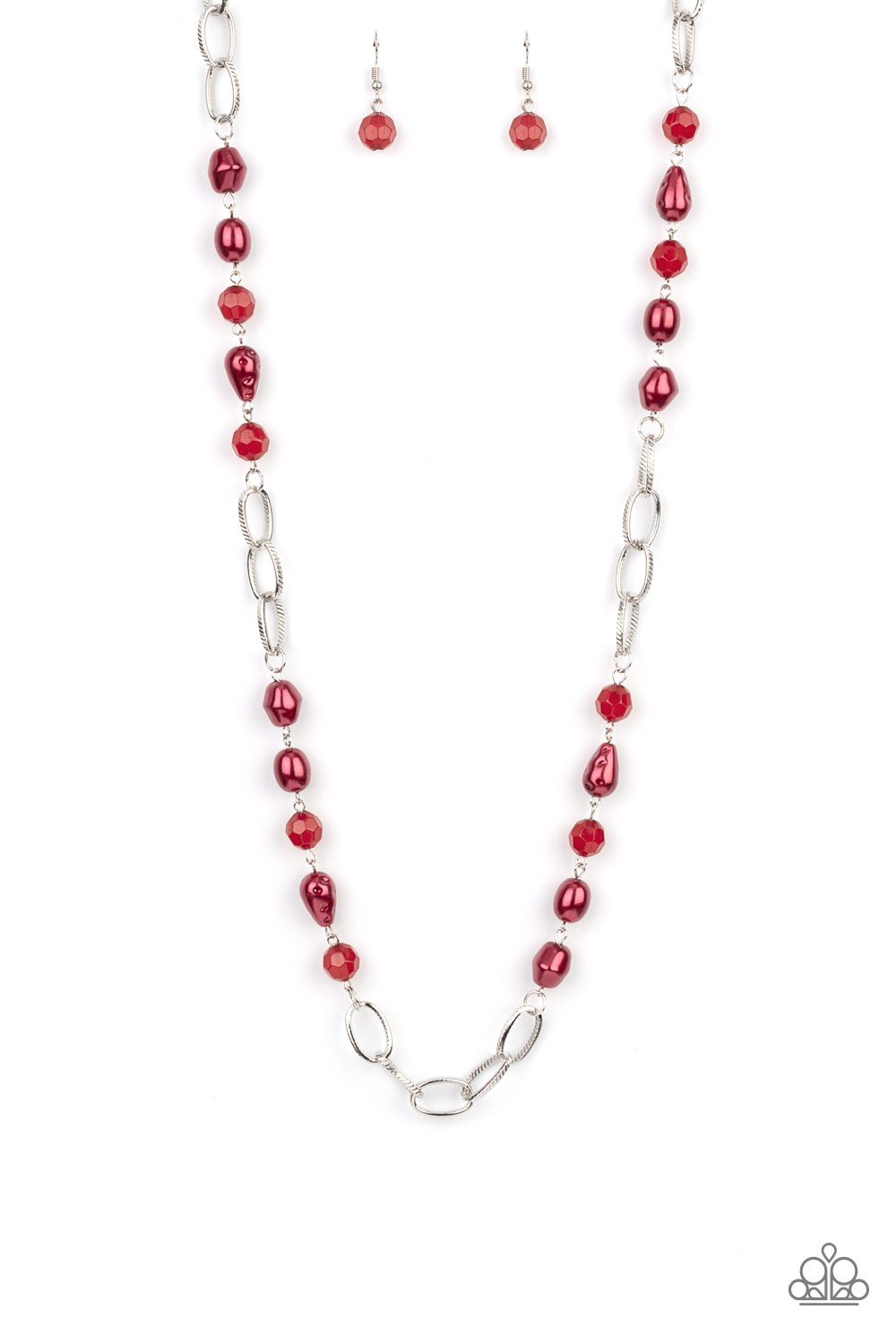 Necklace - Tea Party Tango - Red