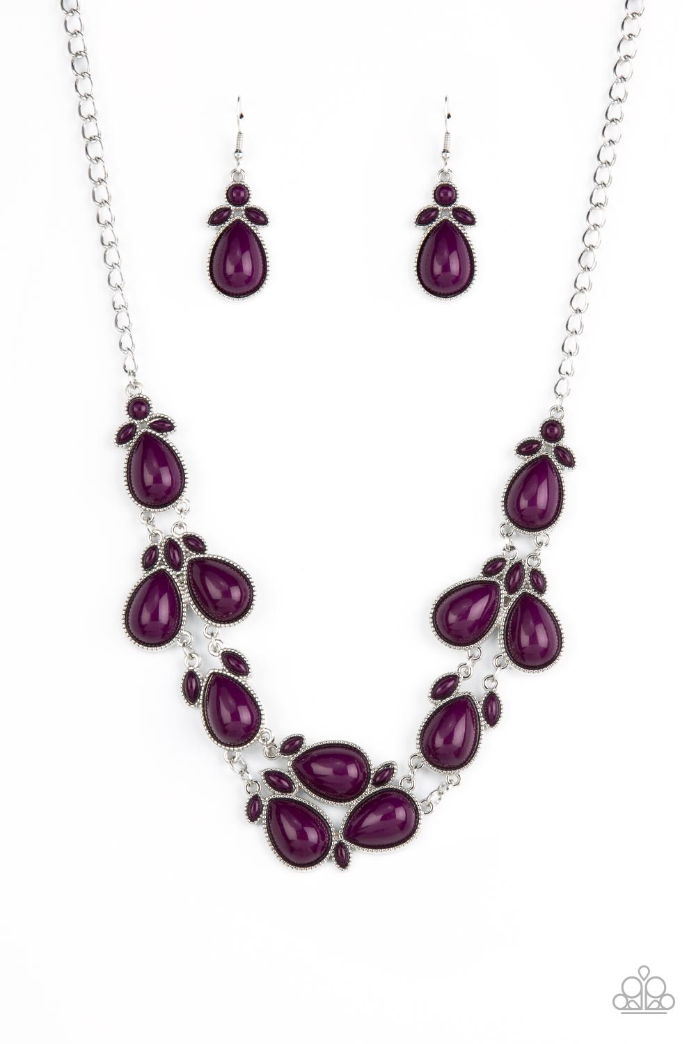 Necklace - Botanical Banquet - Purple