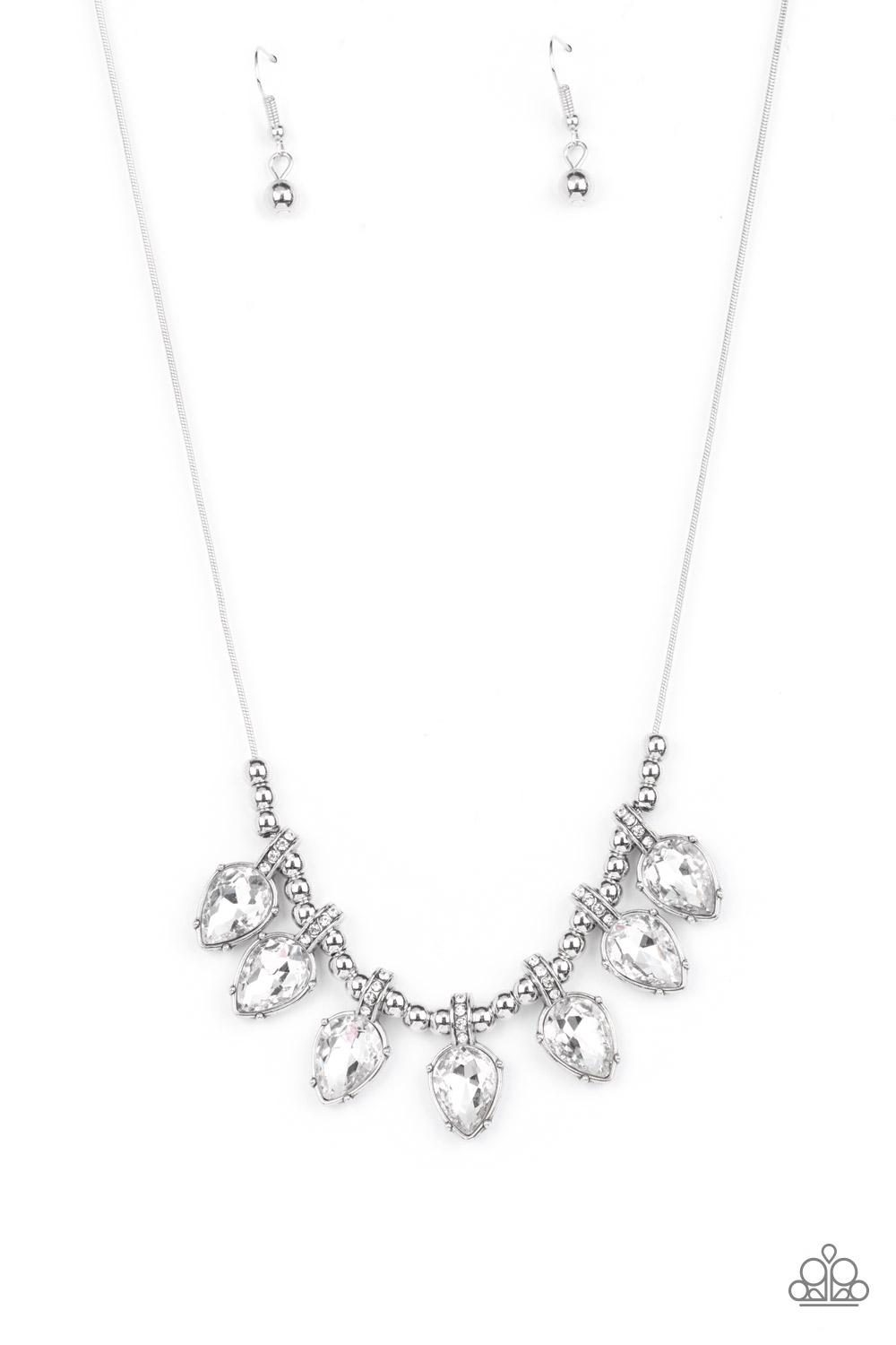 Necklace - Crown Jewel Couture - White