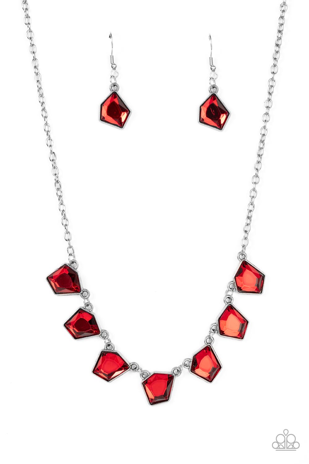 Necklace - Experimental Edge - Red