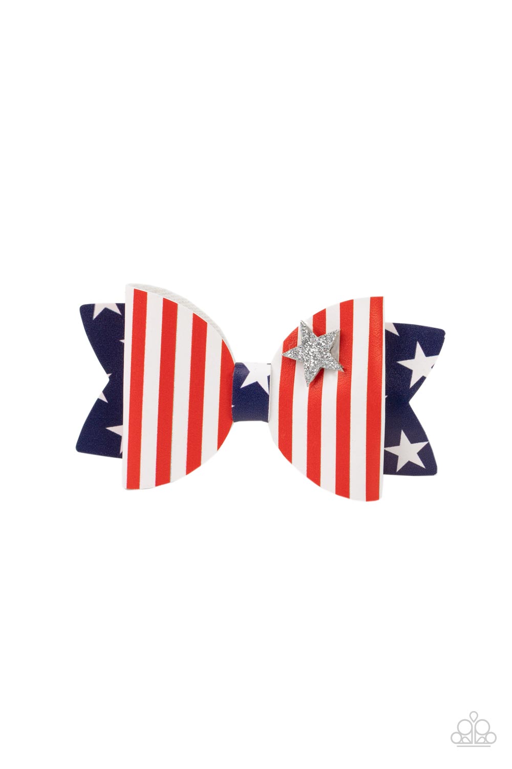 HairClip - Red, White, and Bows - Multi