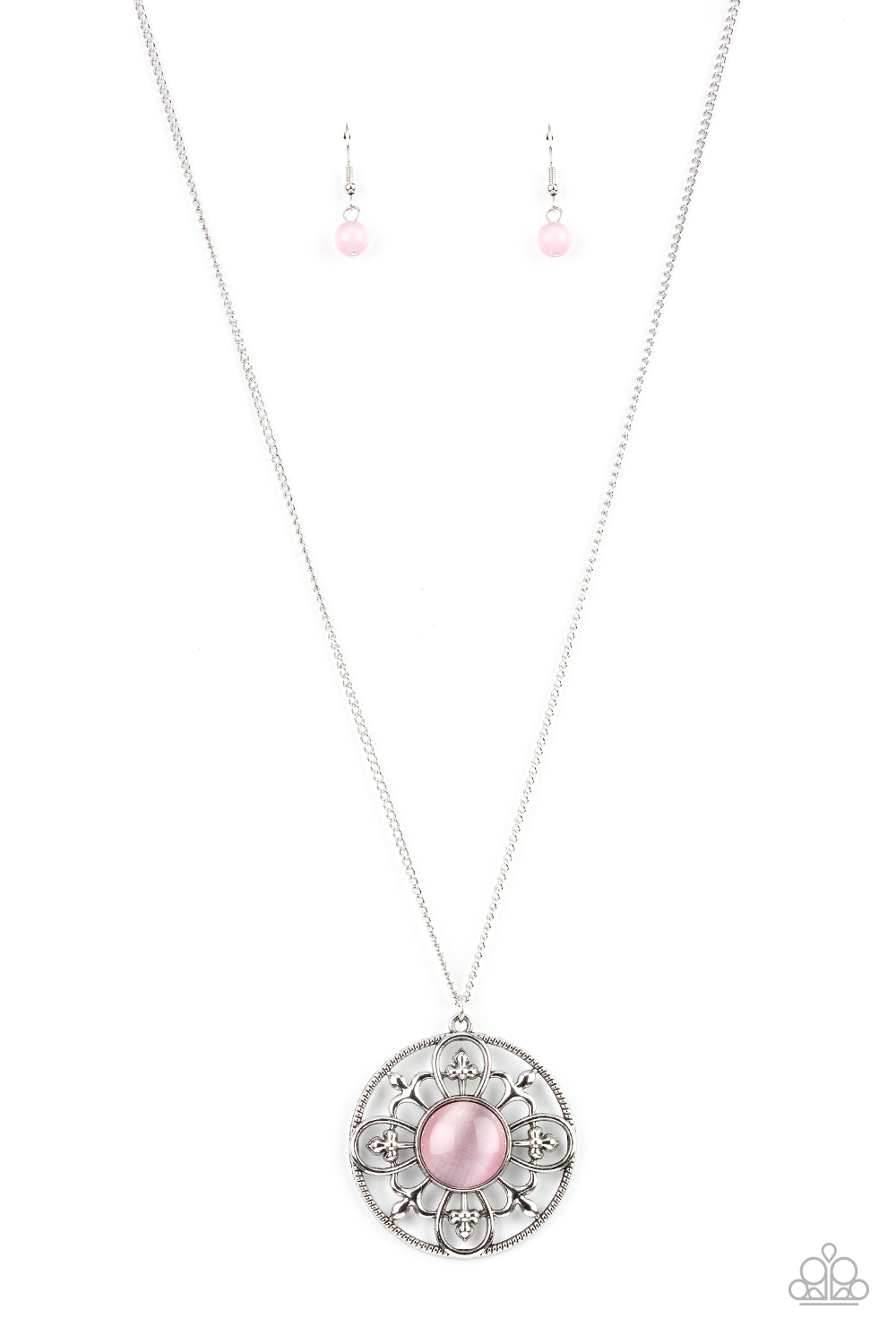 Necklace - Celestial Compass - Pink