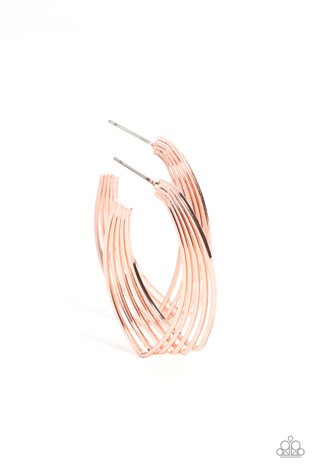 Earring - Industrial Illusion - Rose Gold