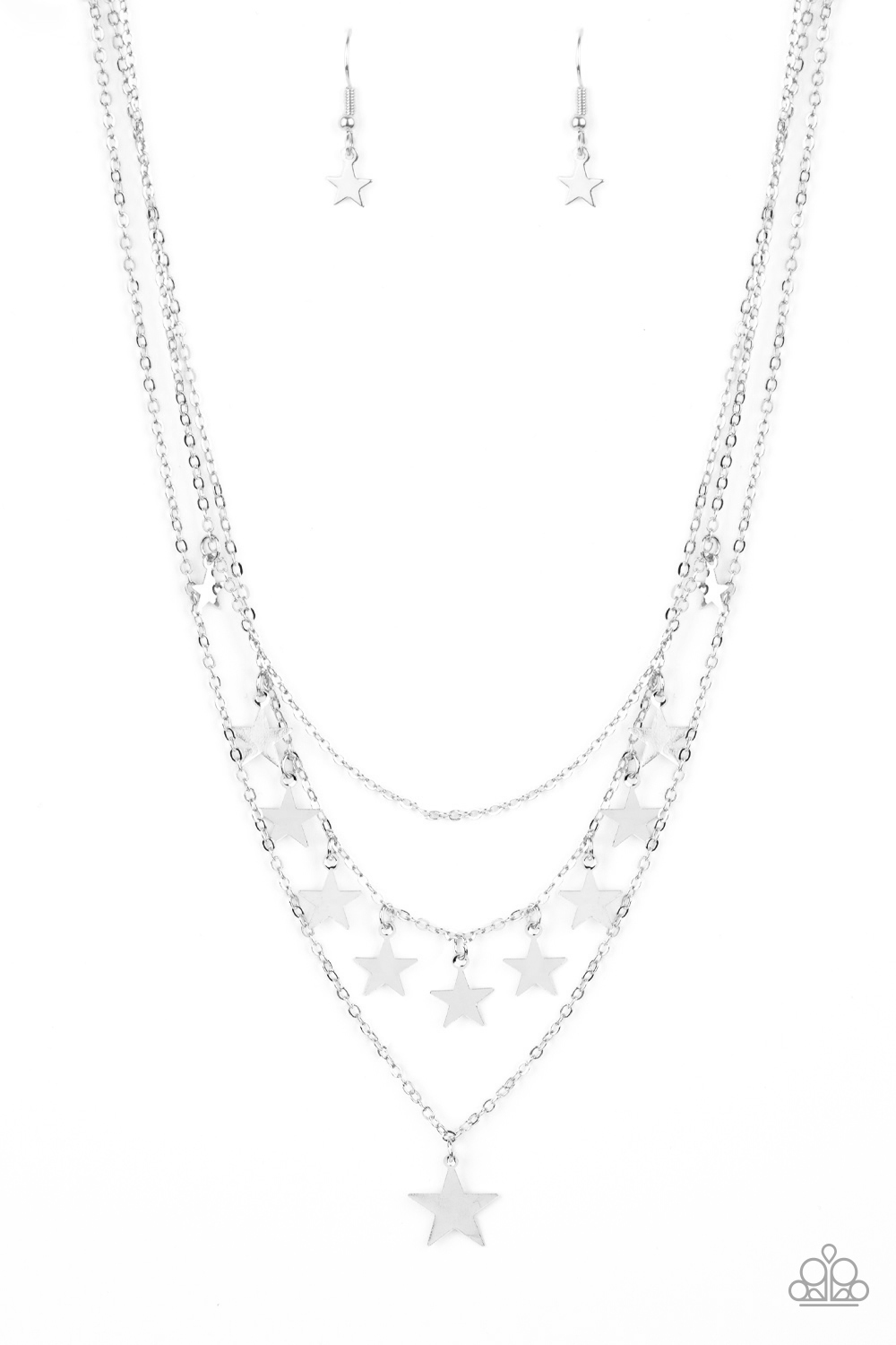 Necklace - Americana Girl - Silver