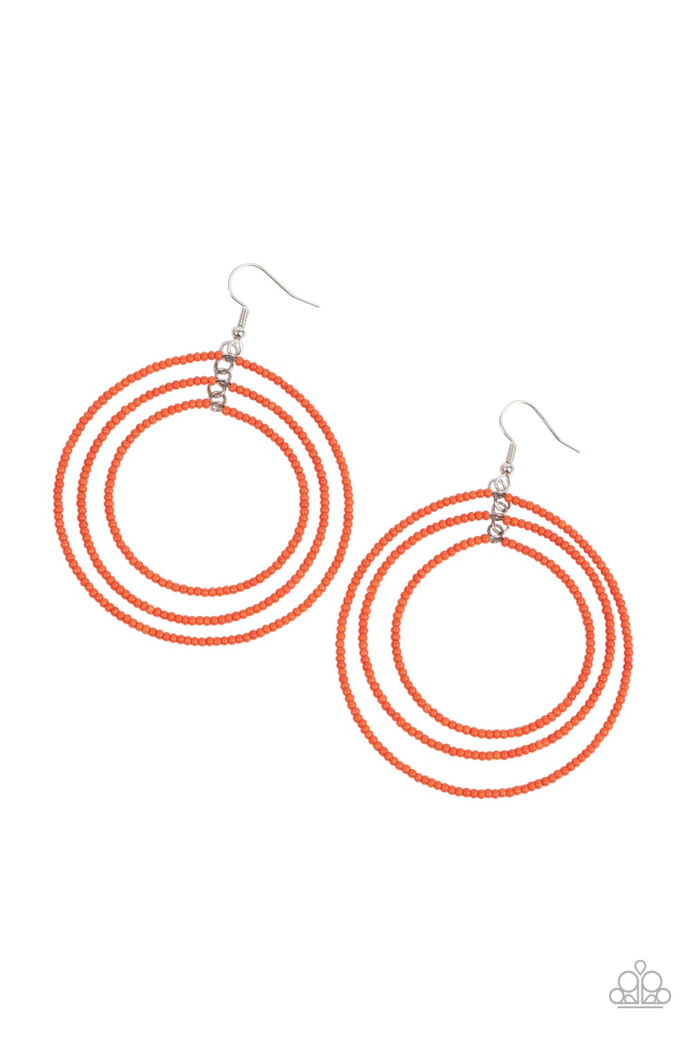 Earring - Colorfully Circulating - Orange