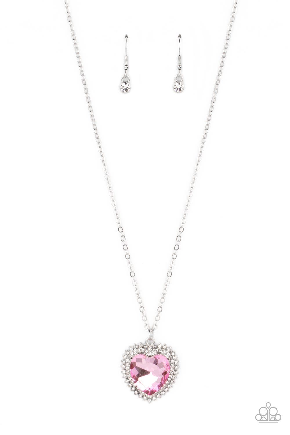 Necklace - Sweethearts Stroll - Pink