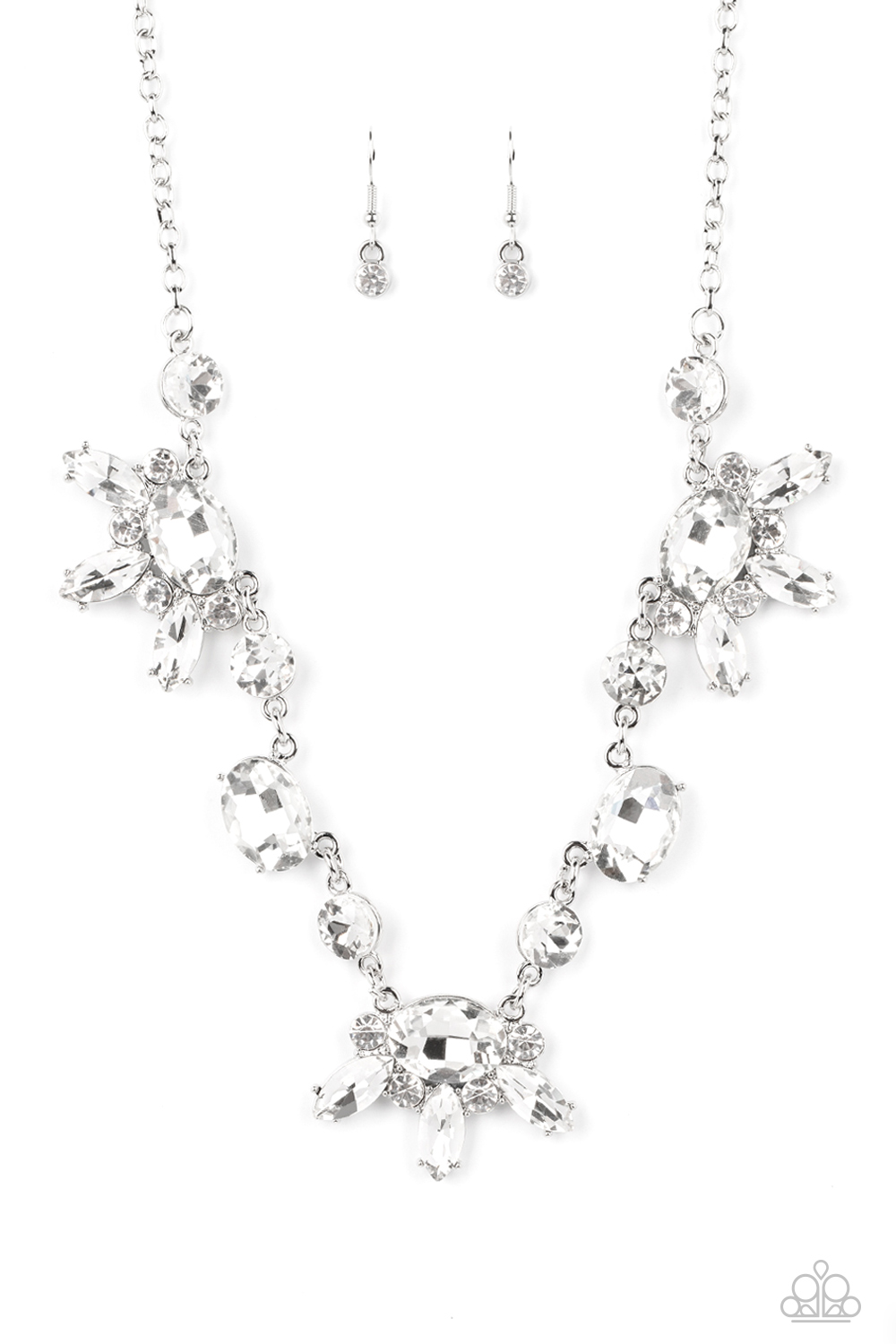 Necklace - GLOW-trotting Twinkle - White
