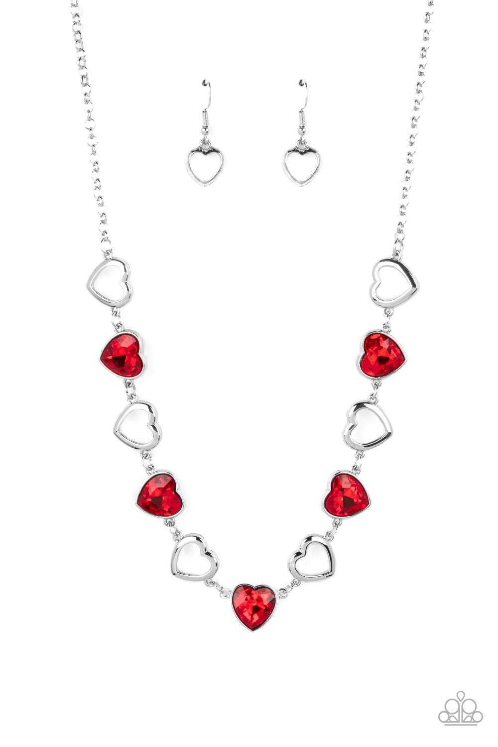 Necklace - Contemporary Cupid - Red