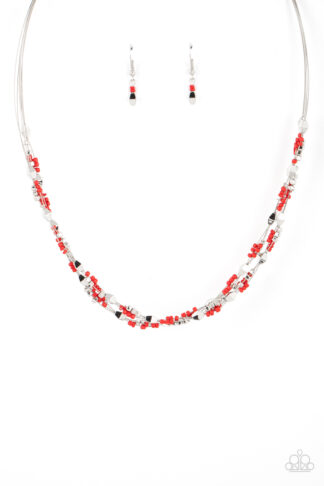 Necklace - Explore Every Angle - Red