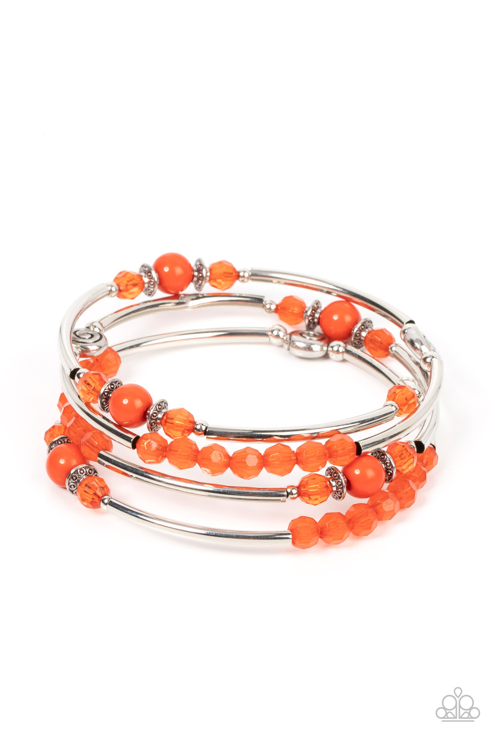 Bracelet - Whimsically Whirly - Orange