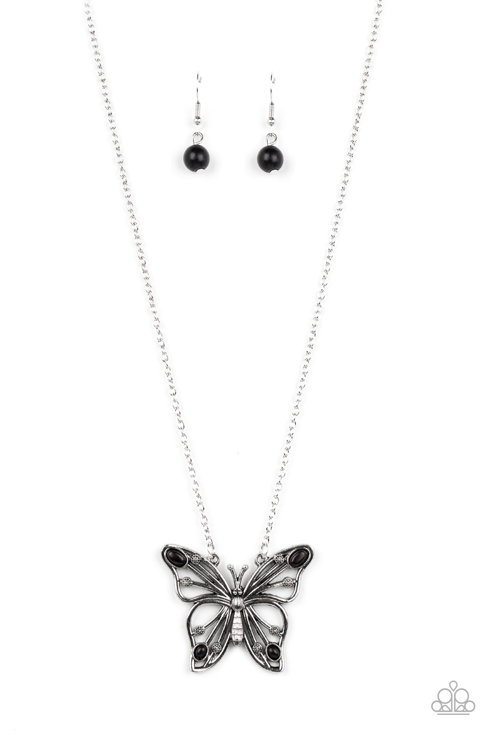 Necklace - Badlands Butterfly - Black