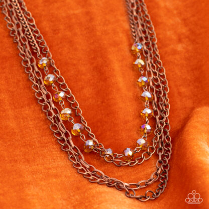 Necklace - Extravagant Elegance - Copper