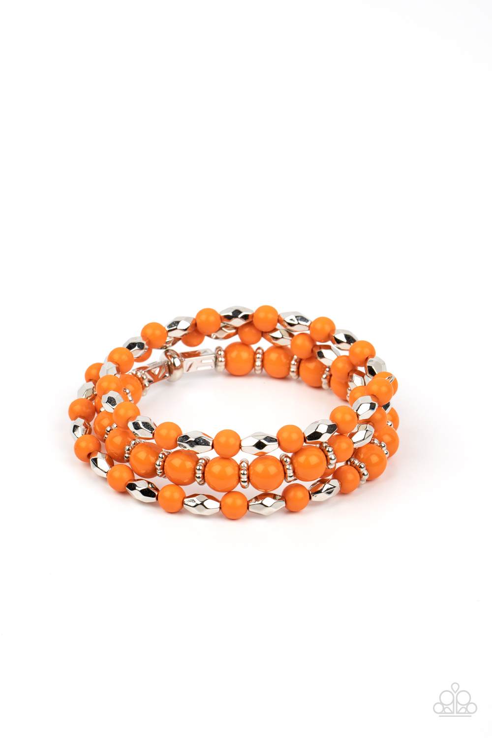 Bracelet - Colorfully Coiled - Orange