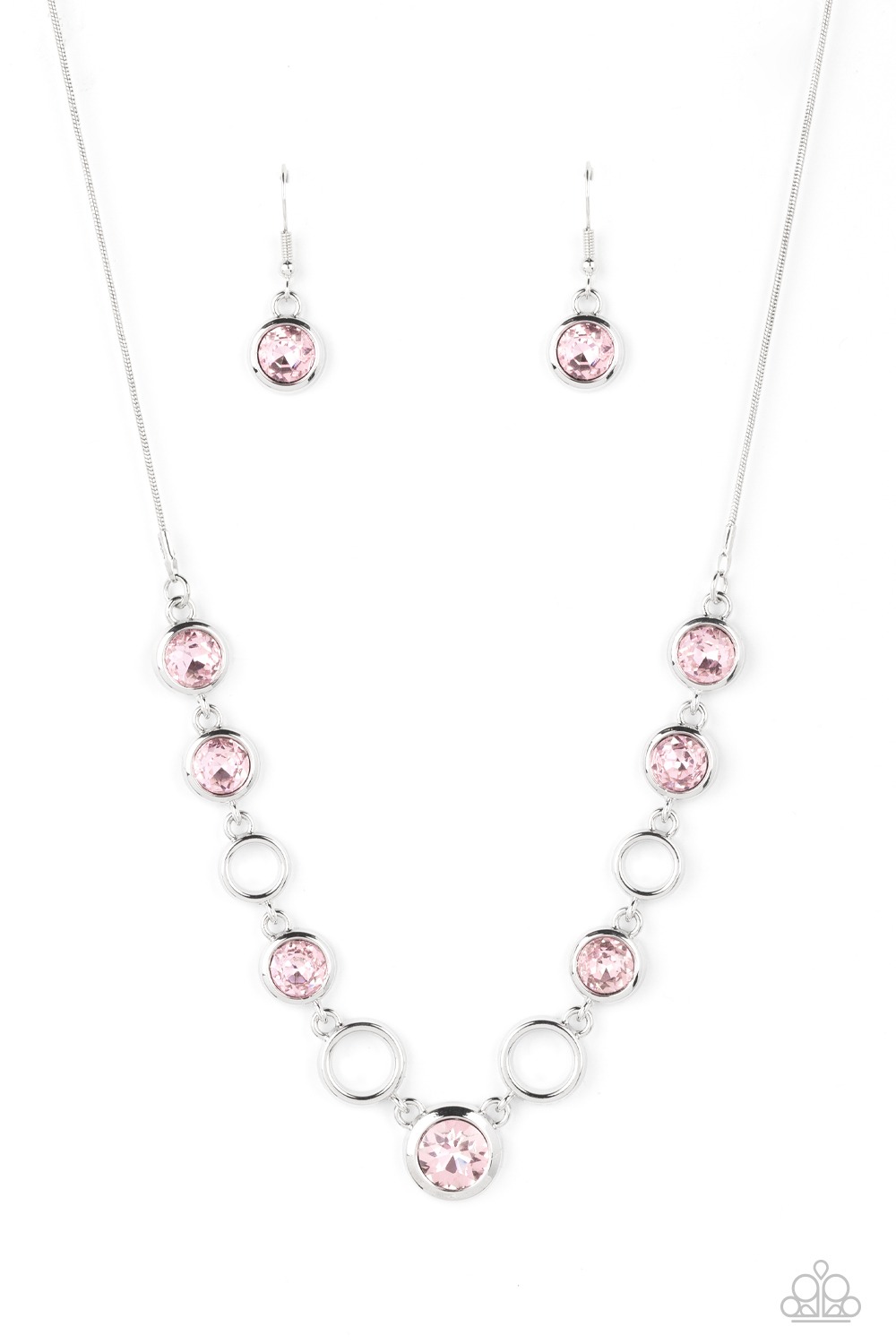 Necklace - Elegantly Elite - Pink