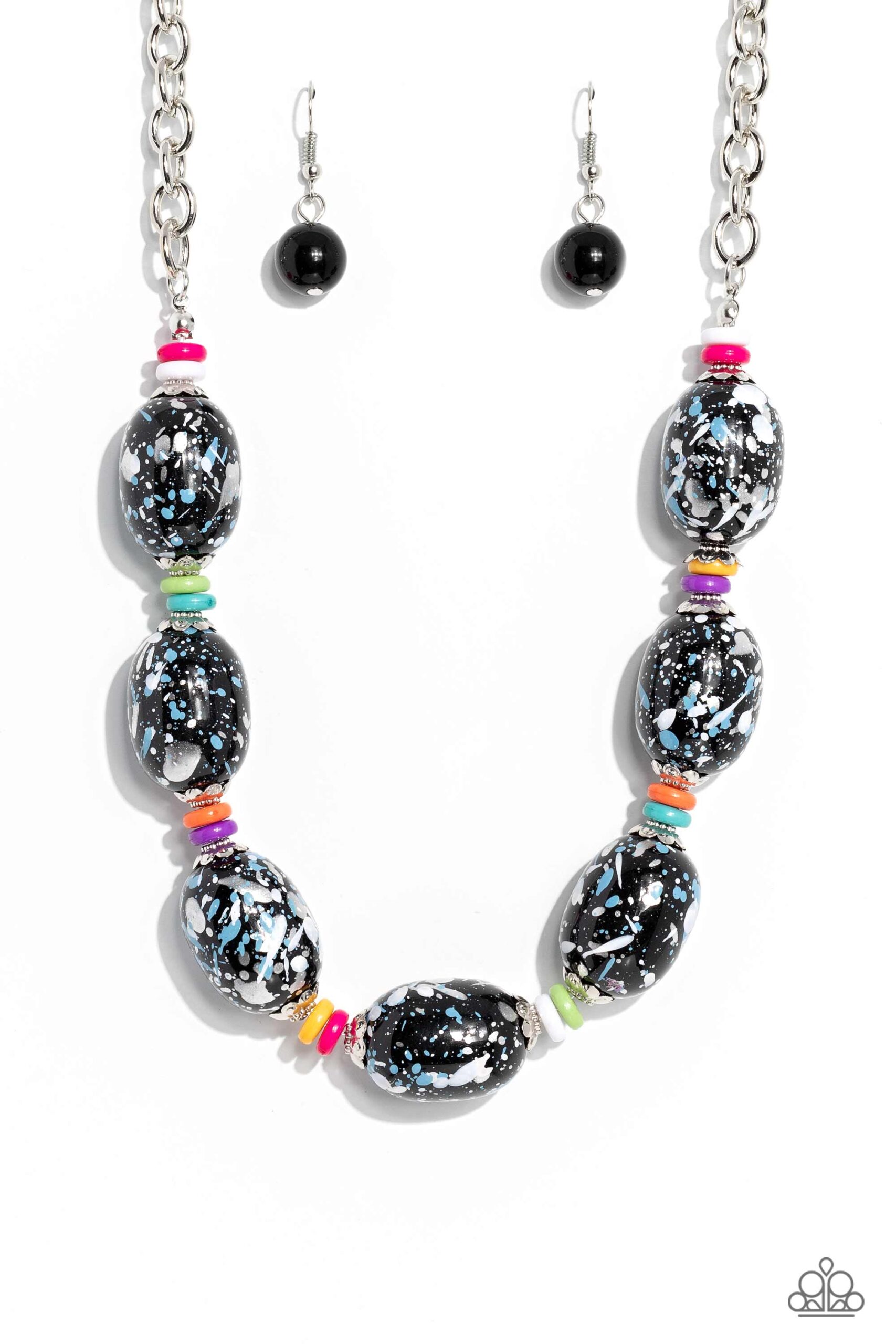 Necklace - No Laughing SPLATTER - Multi
