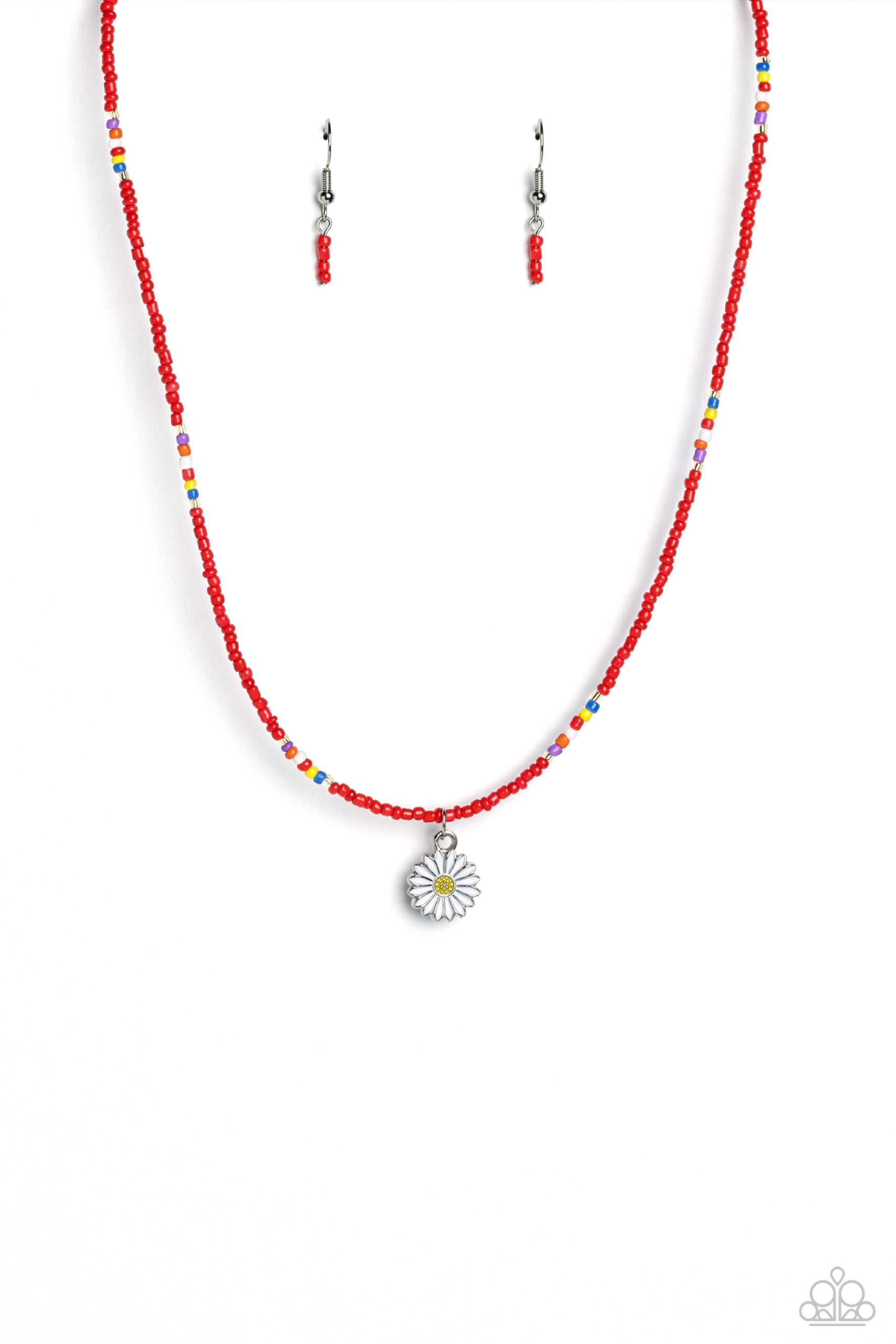 Necklace - Charming Chance - Red Necklace - Charming Chance - Red