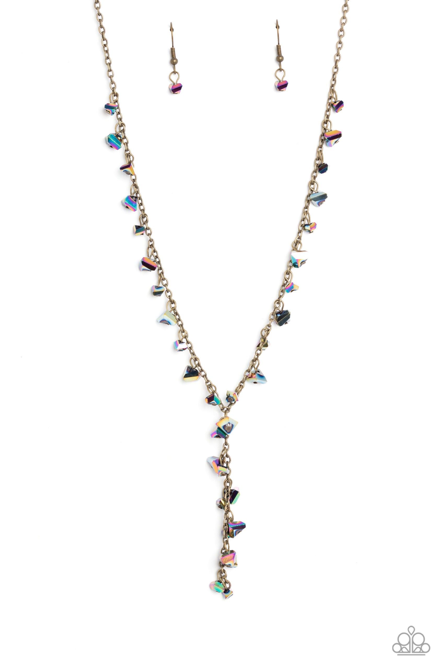 Necklace - Chiseled Catwalk - Brass