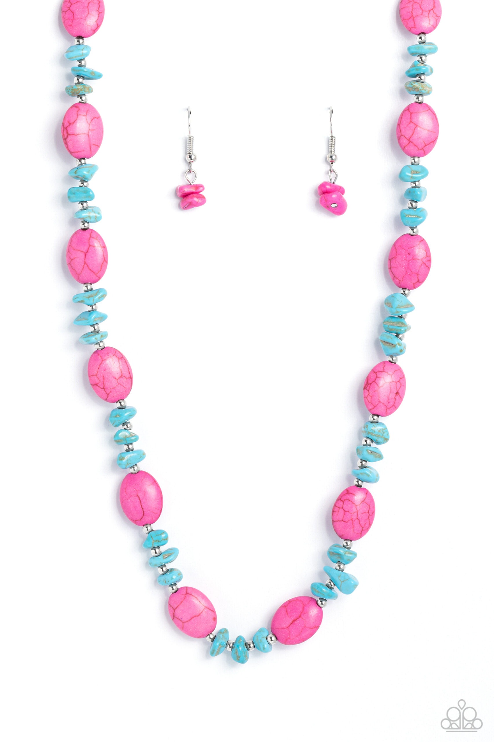 Necklace - Stone Age Showcase - Pink