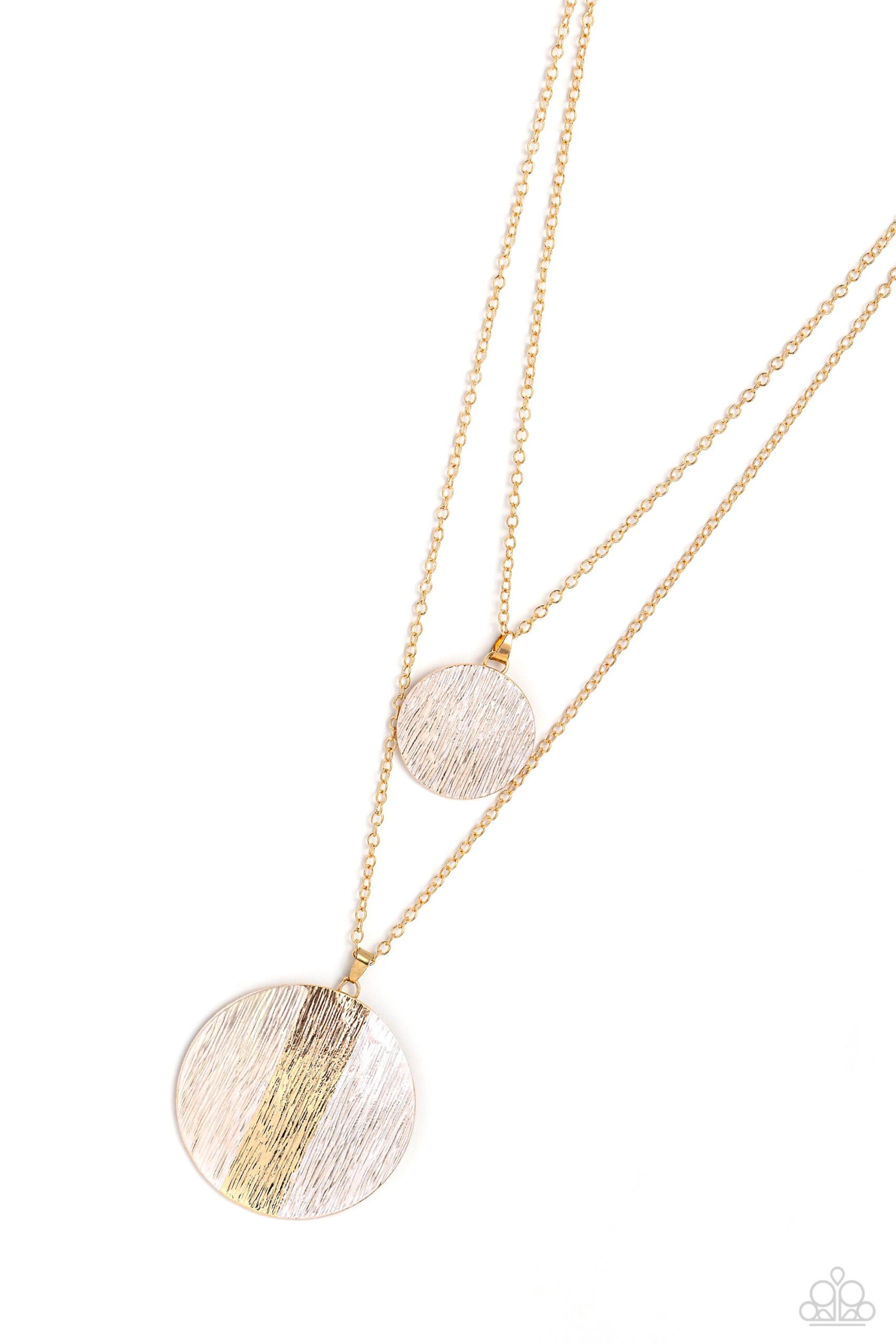 Necklace - Striped Style - White