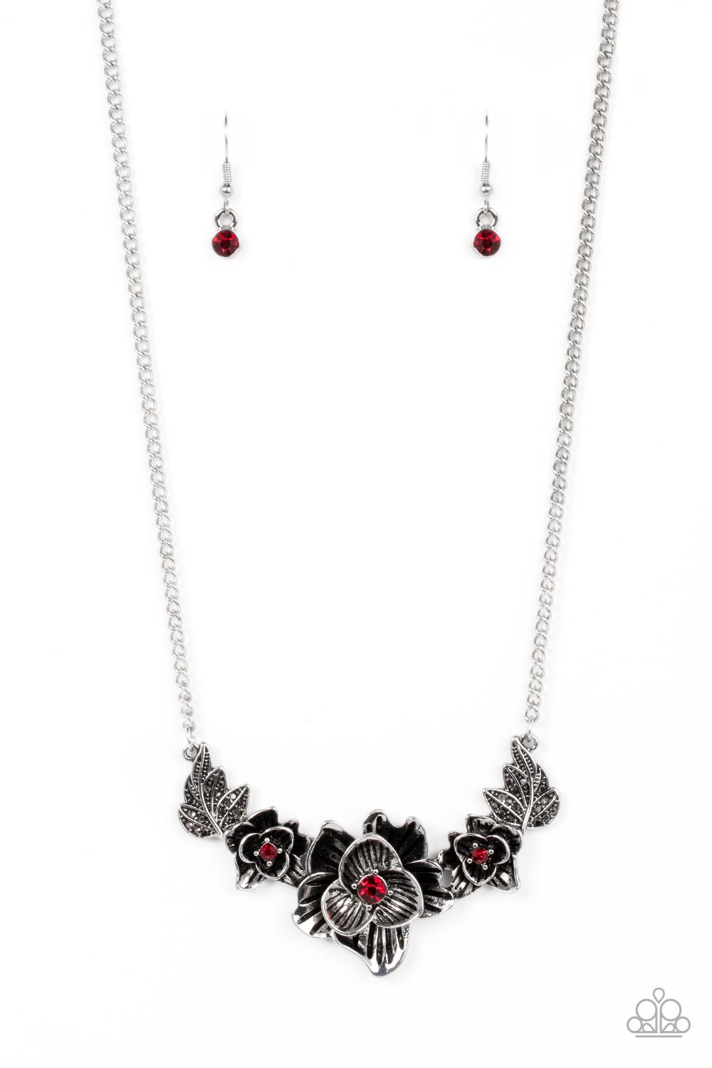 Necklace - Botanical Breeze - Red
