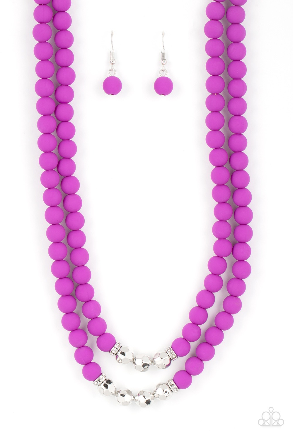 Necklace - Summer Splash - Purple