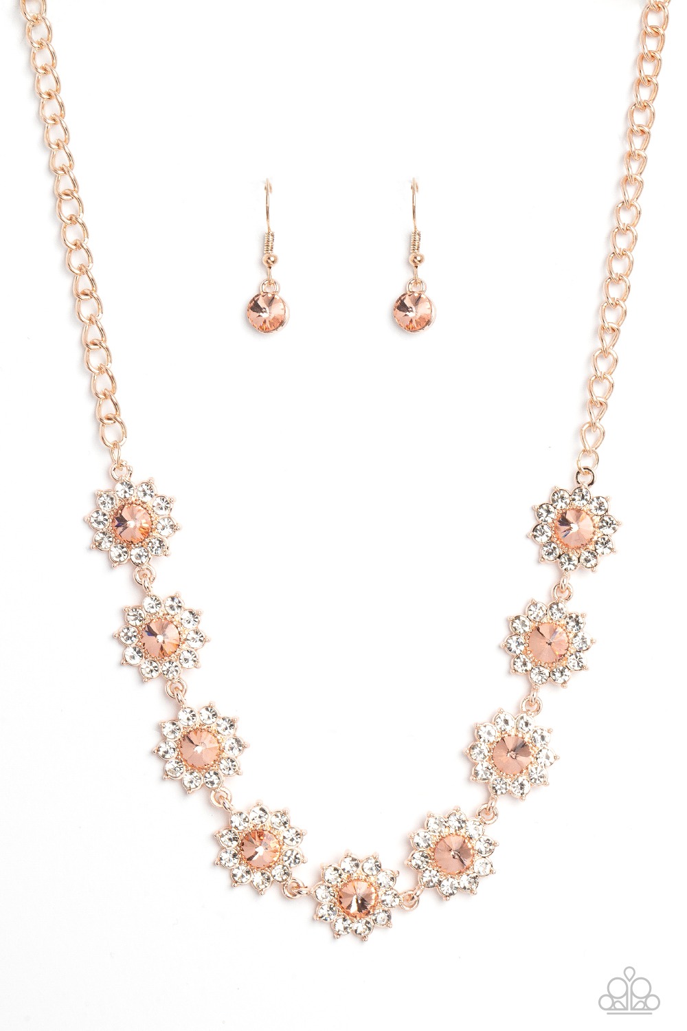 Necklace - Blooming Brilliance - Rose Gold