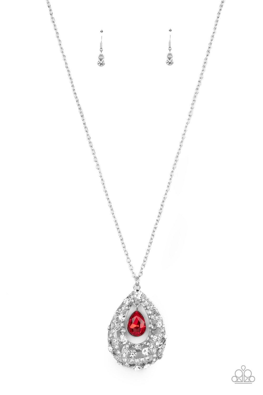 Necklace - Glitz and GLOW - Red