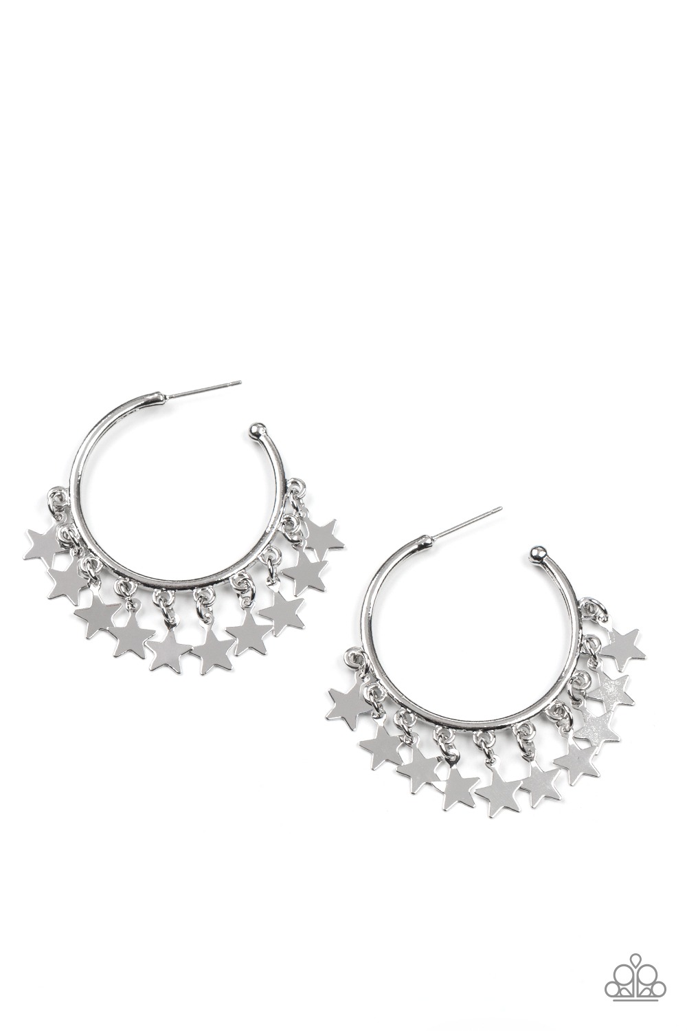 Earring - Happy Independence Day - Silver
