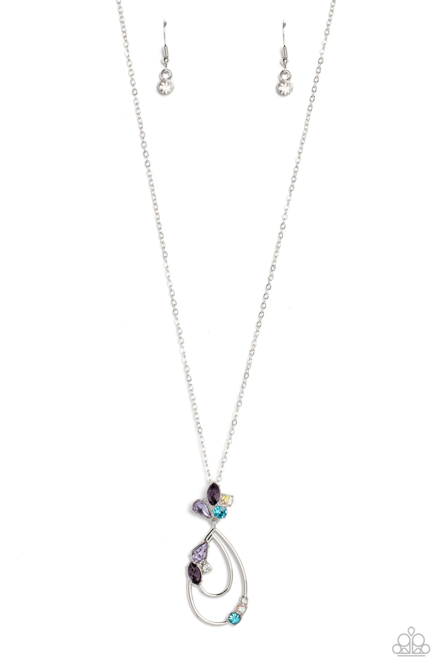 Necklace - Sleek Sophistication - Purple