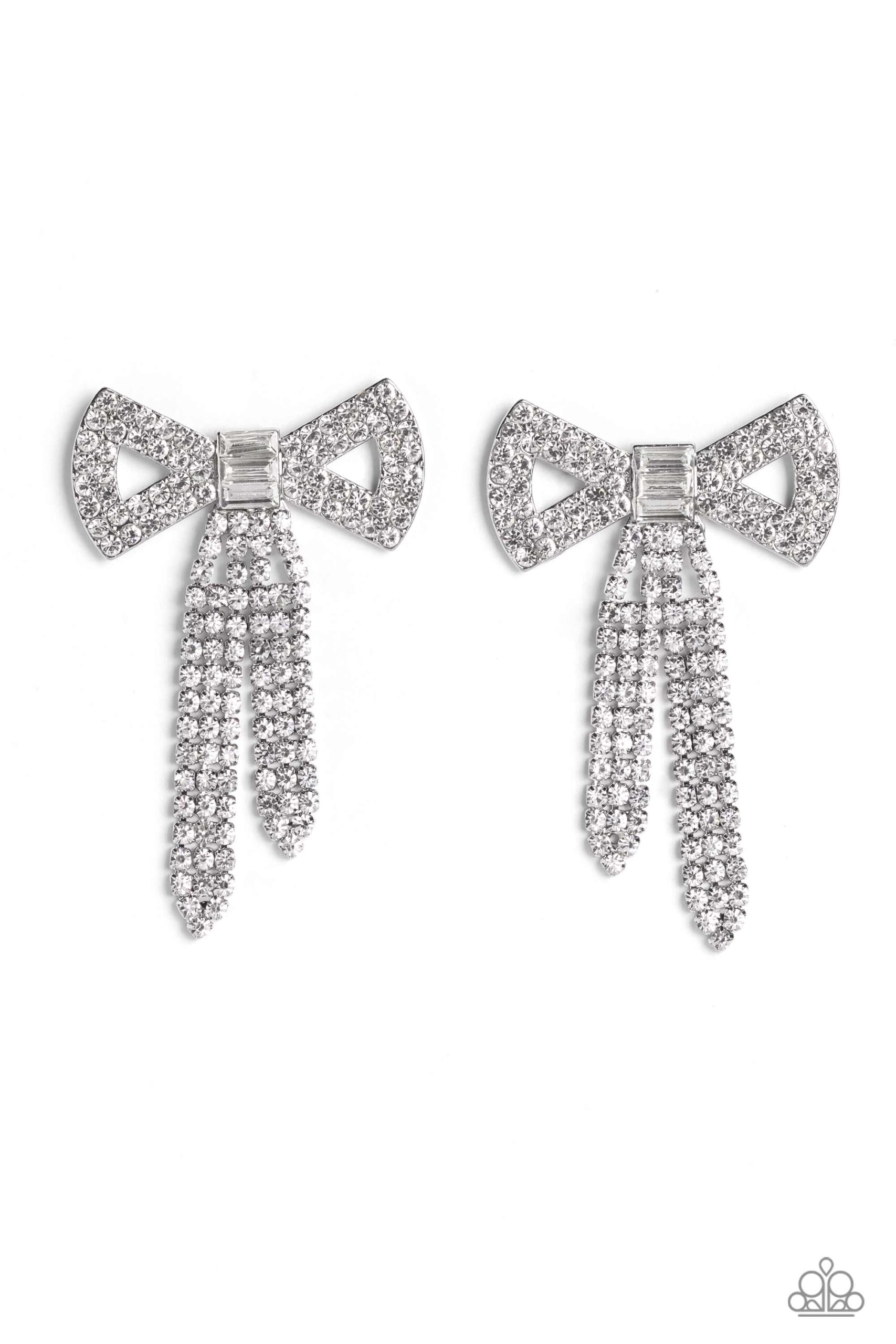 Earring - Just BOW With It - White
