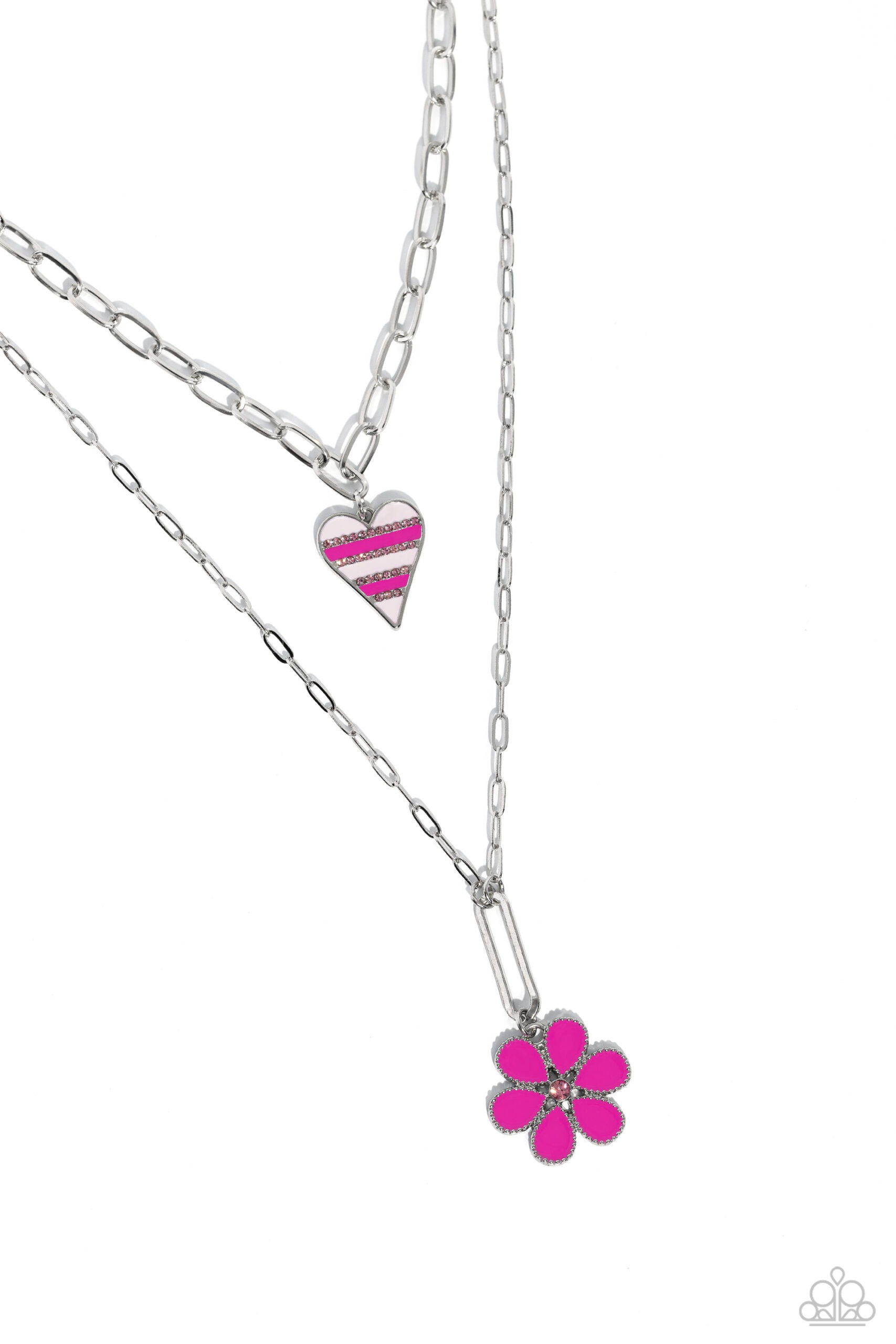 Necklace - Childhood Charms - Pink