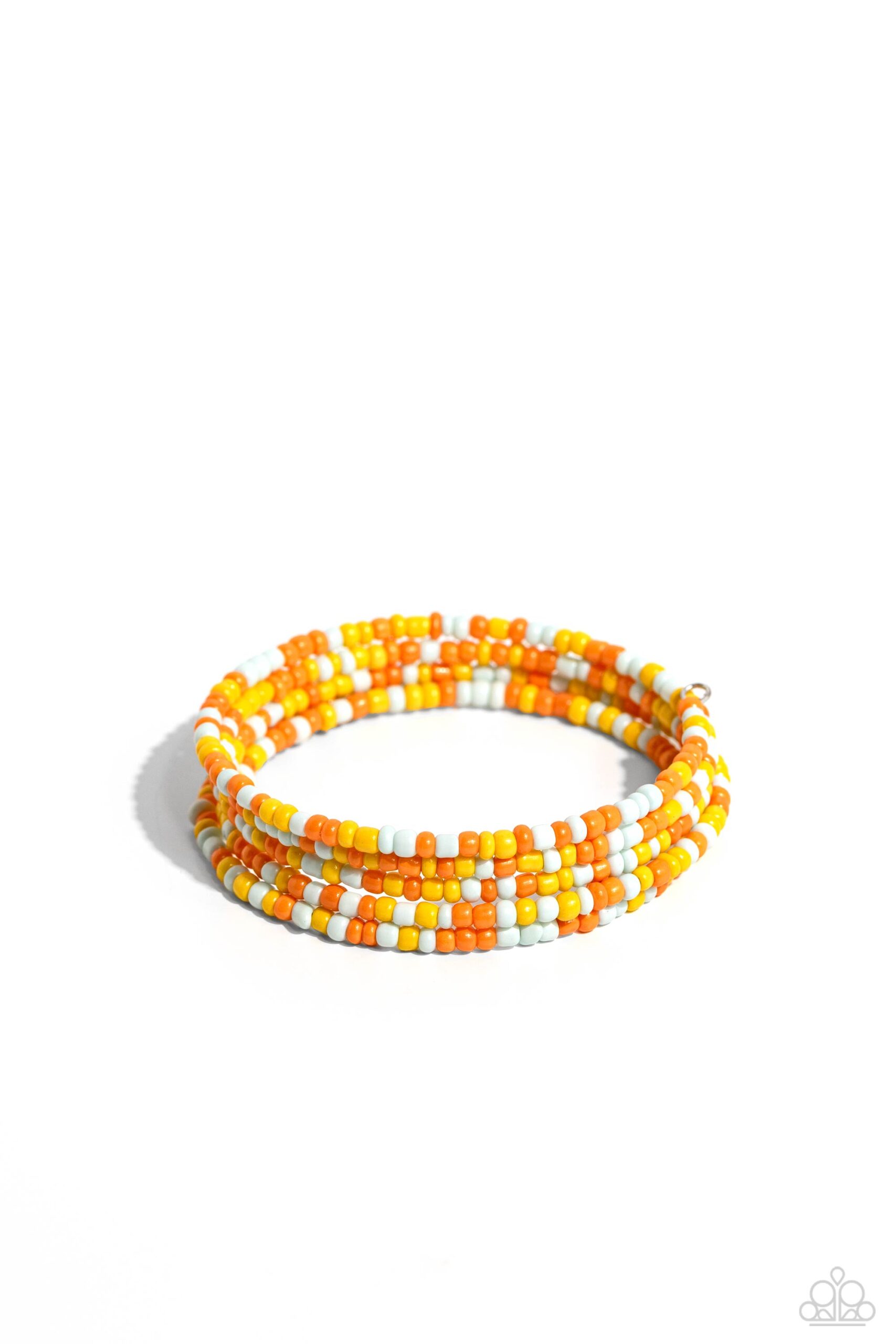 Bracelet - Coiled Candy - Yellow