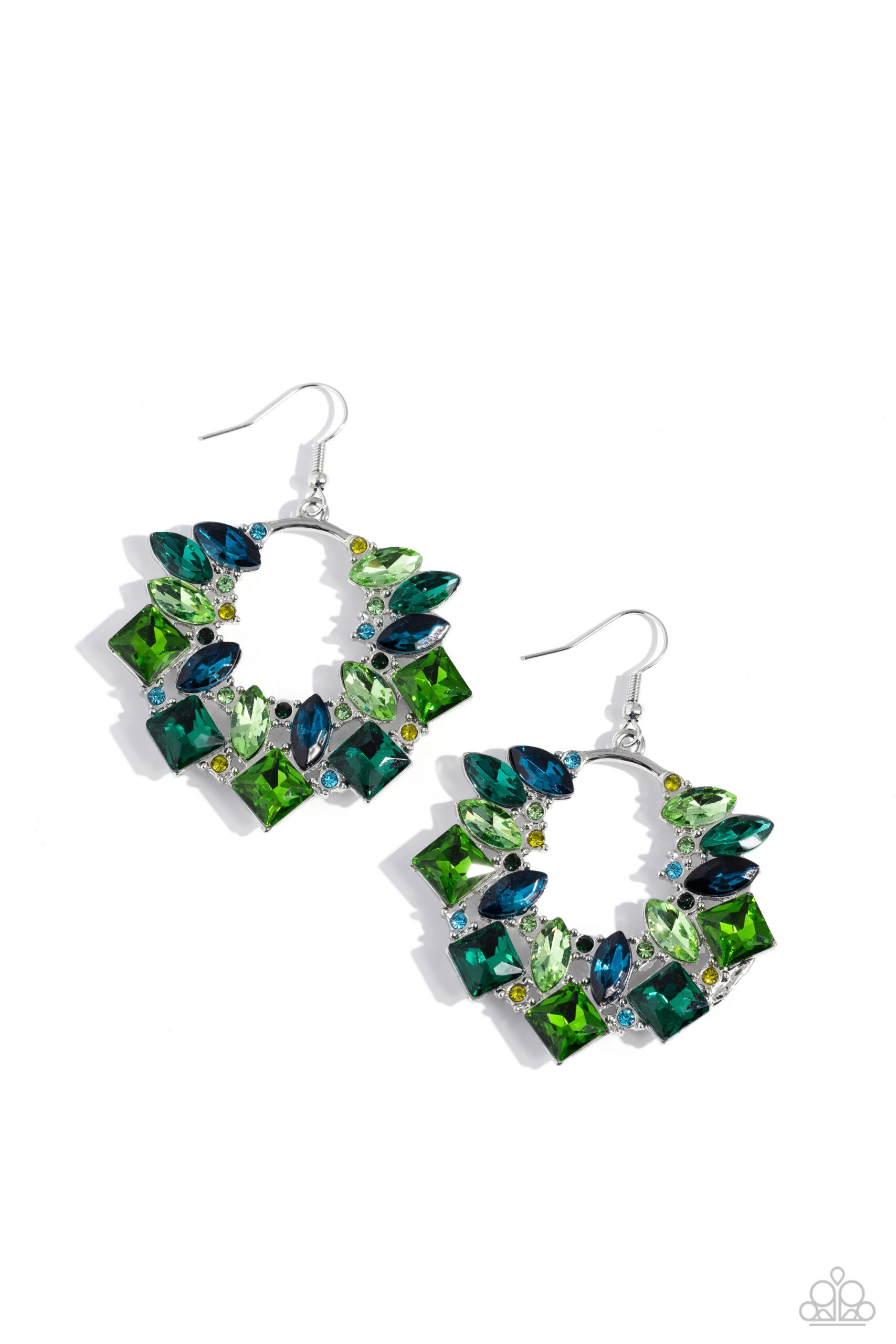 Earring - Wreathed in Watercolors - Green