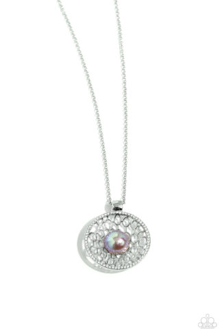 Necklace - Wall Street Web - Silver